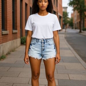 MUDD SHORT SIZE 7 Junior Stylish Light Blue Jean Shorts